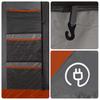 4 Person Tunnel Tent Gray Waterproof