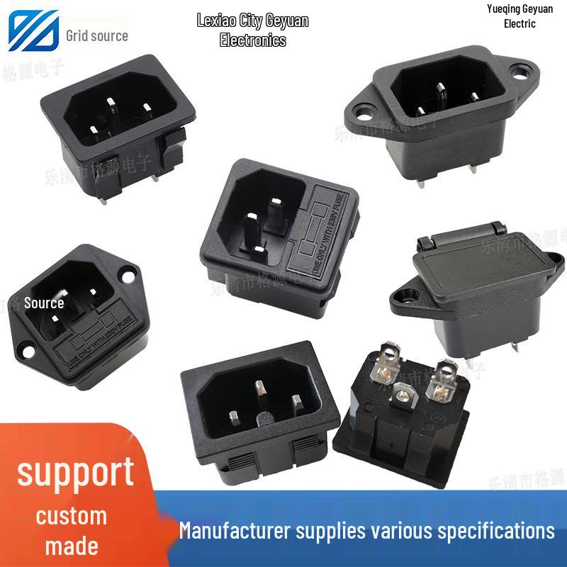 Dual 10A Power Socket with Switch, Fuse, Plug, Charging Port & Anti-Leakage Protection