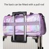 Large Capacity Women'S Nylon Travel Duffel Bag Dazzling Colorful Sports Fitness Bag Very Suitable for Outdoor Sports Travel  Fitness Yoga