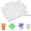 Silicone Mold Bear Rabbit Keychain Bag Accessory Key Holder Bag Charm Handmade Cute DIY Handmade Resin Epoxy Resin (Bear + Rabbit)