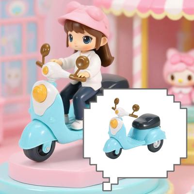 Miniature Stunt Motorcycle Toy Car Rotation Swing Doll Accessories Pet Electric Motorcycle Model