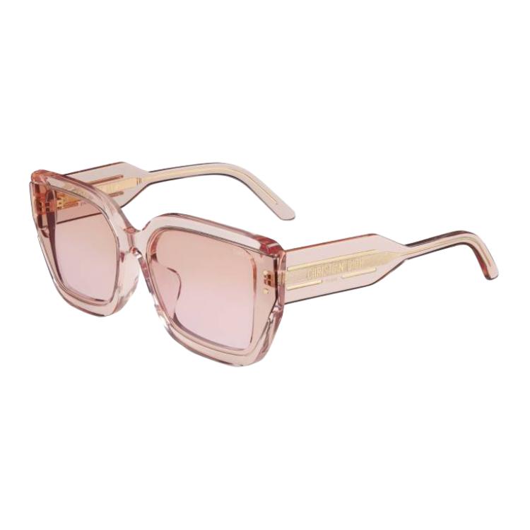 

Dior Original Design Acetate Metal Square Sunglasses Unisex sunglasses Pink SGTS14IXR_40L2 64,Pink