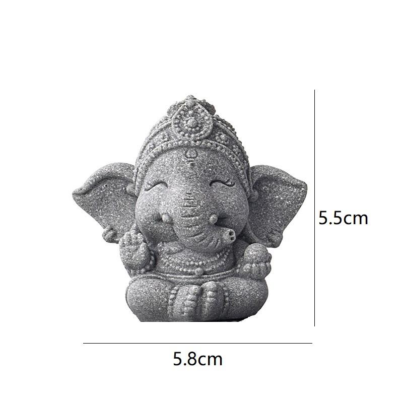 Prayer Pose Guardian Elephant Statue Hand Clasped Spiritual Art Figurine for Office Entryway Shelf Home Decoration 1Pc