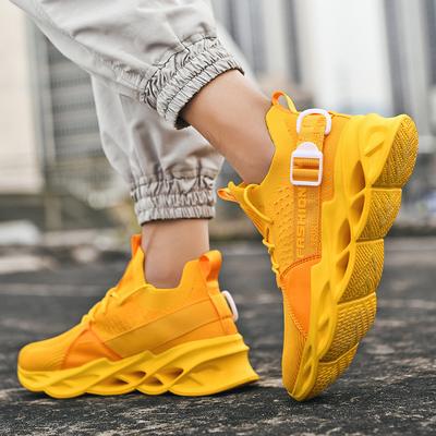 Zapatillas de deporte de moda para hombre, zapatos informales de malla, zapatos masculinos con cordones, zapatos vulcanizados ligeros, zapatillas para caminar