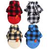 Autumn and Winter Warm Pocket, Zipper, Checkered, Small, Medium and Large Dogs, Pet Dogs, Cats, Teddy Cats, Clothes, Dogs