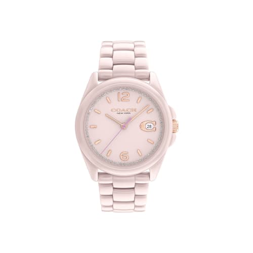 

Coach GREYSON 14503926 Women s Pink Ceramic Watch