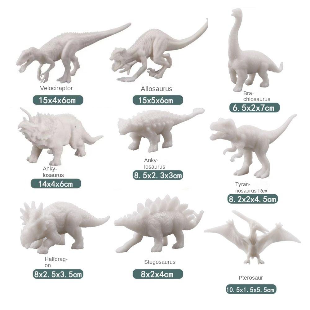 DIY Painting DIY Painting Animal Dinosaur Doll Hand-made Graffiti Dinosaur  Art Supplies