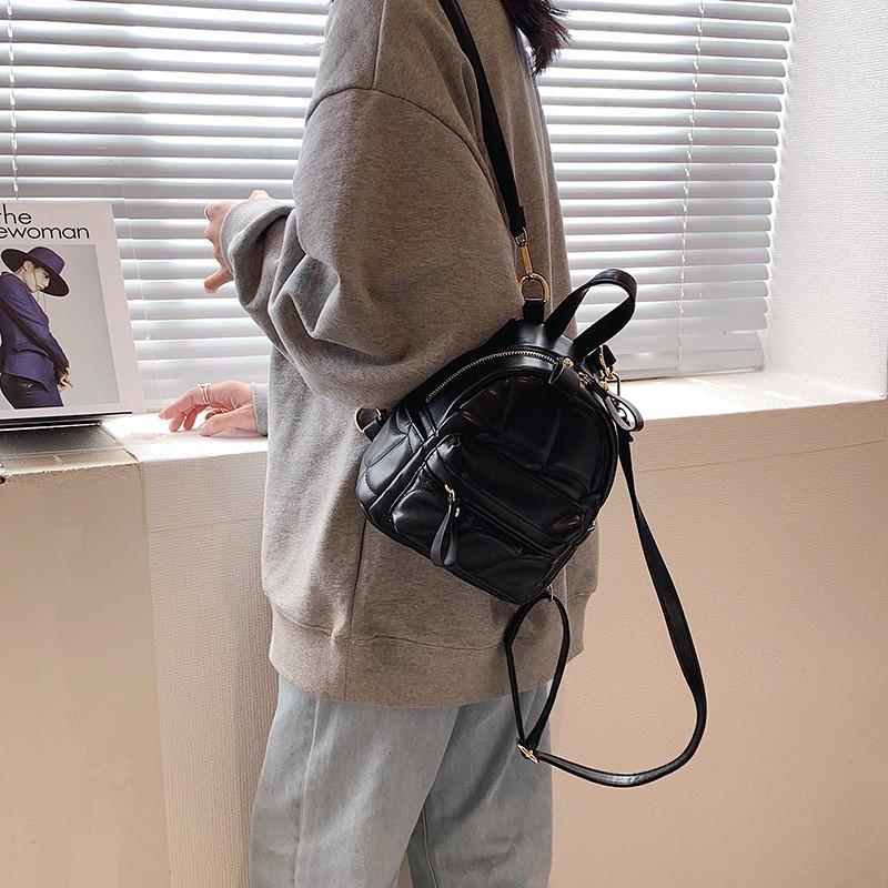 Ielgy Large-Capacity Bag Trendy Fashion All-Match Backpack Korean Casual Small Backpack