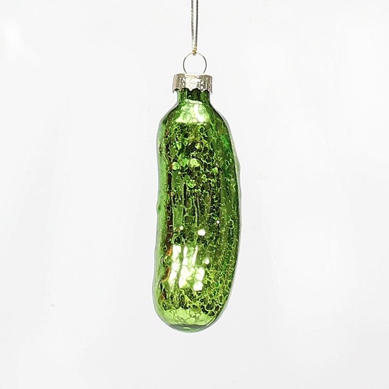 Glas Gurken Anhänger Weihnachtsbaum Hängeornament Ornamente Eingelegte Gurke Weihnachtsbaum Dekorationen Anhänger