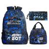 Game Astro bot peripheral printing fashion primary and secondary school students schoolbag three-piece set multi-function large capacity