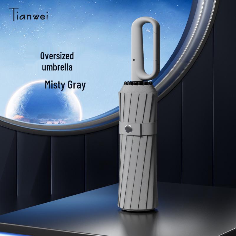 "Large Fully Automatic Folding Umbrella for Sun and Rain, High-Grade Men's Dual-Use Parasol"