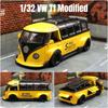 1/32 Scale T1 Minibus Samba JDP Modified Toy Car for Children Diecast Miniature Model Sound & Light Collection Gift Boys