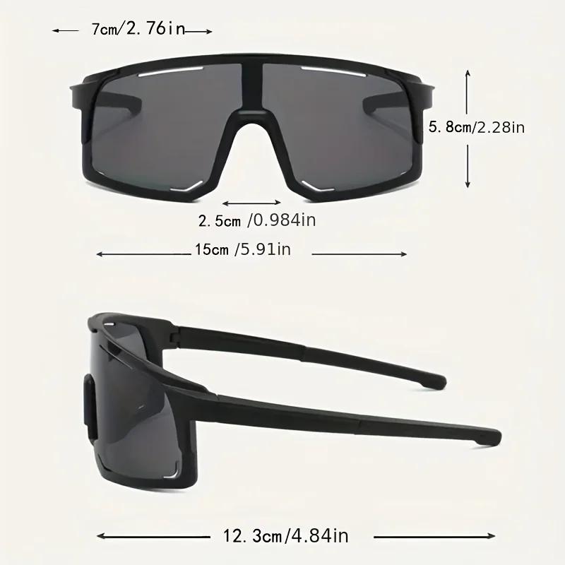 2 Pairs of Unisex Fashionable Glasses Classic Large Frame Design Lightweight and Durable Suitable for Sports and Activities