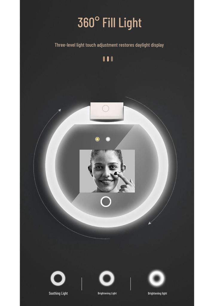 Smart UV Sunscreen Makeup Mirror with UV Tester, Multi-functional Remover Detector, LED Light.