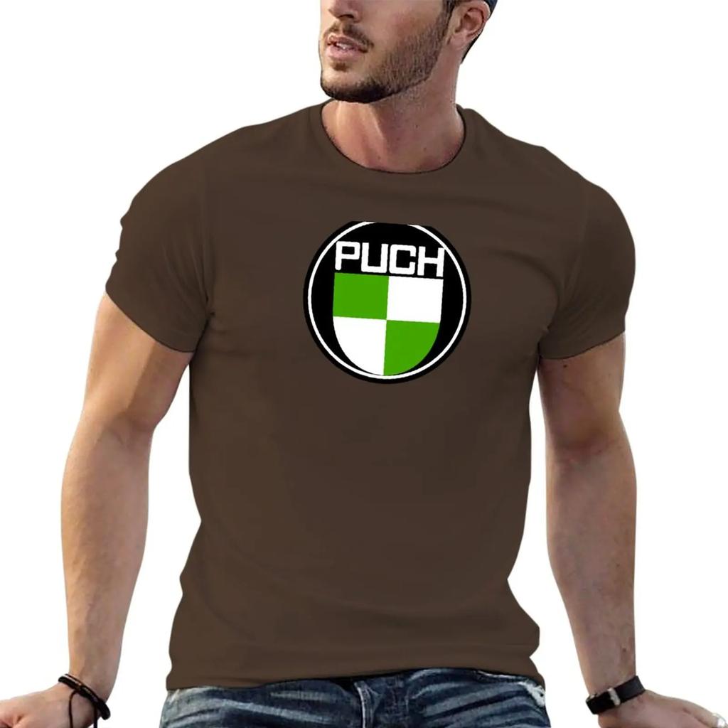 New Fashion Heavyweight Hot Sale Vintage Summer Round Collar Streetwea Puch Motorcycles T-Shirt Vintage Clothes T Shirt for Men
