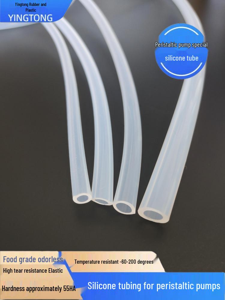 Clear Food-Grade Silicone Tubing for Peristaltic Pumps (Sizes: 0.8 - 9.5mm)
