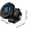 PD+QC3.0 Fast Charging USB Car Charger Socket with Voltmeter, Aluminum Alloy Waterproof Power Outlet
