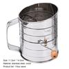 Flour Sieve Cup Polished Rust-proof Stainless Steel Versatile Flour Sieve Sifter for Daily Use