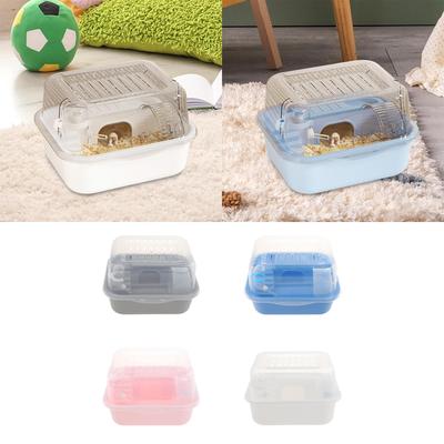 Langlebiges großes Kunststoff-Hamstergehege mit Versteck und Plattform für Meerschweinchen, Maus, Ratte, Kleintier-Spielbereich
