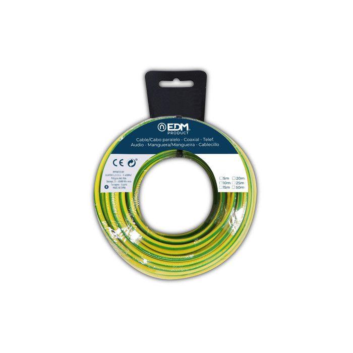 Bobine Fil électrique Flexible 6mm Bicouleur Sans Halogène 25m