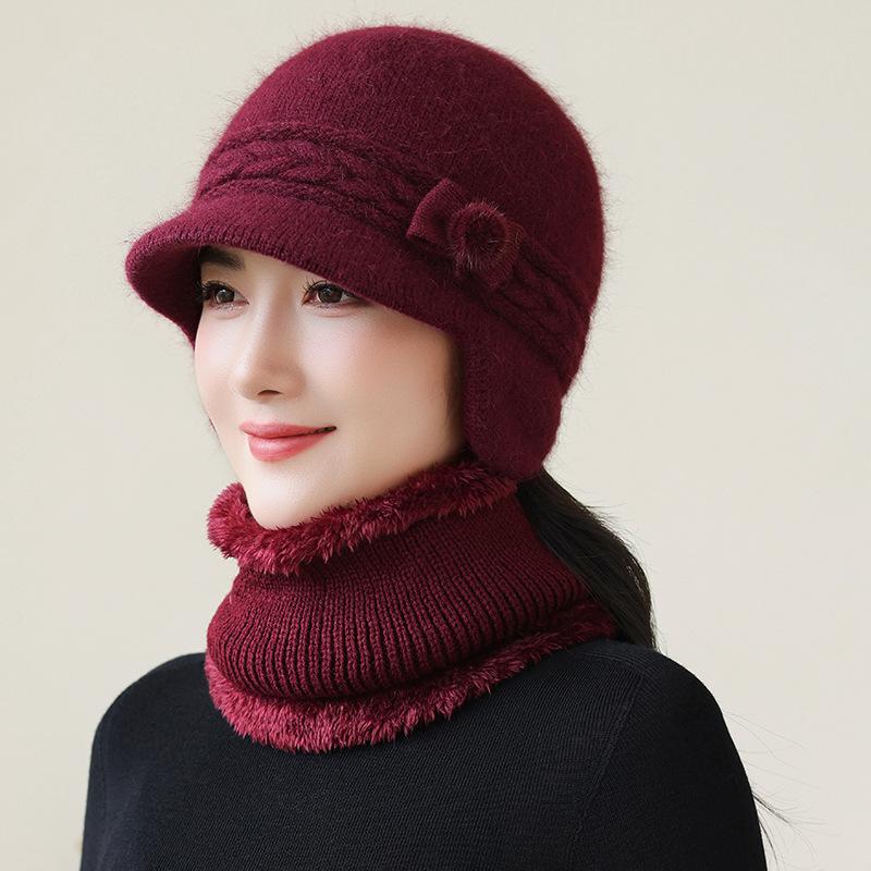 New Style Women Winter Hat Ear Protection Warm Suit Warm Hats for Female Casual Winter Knitted Cap