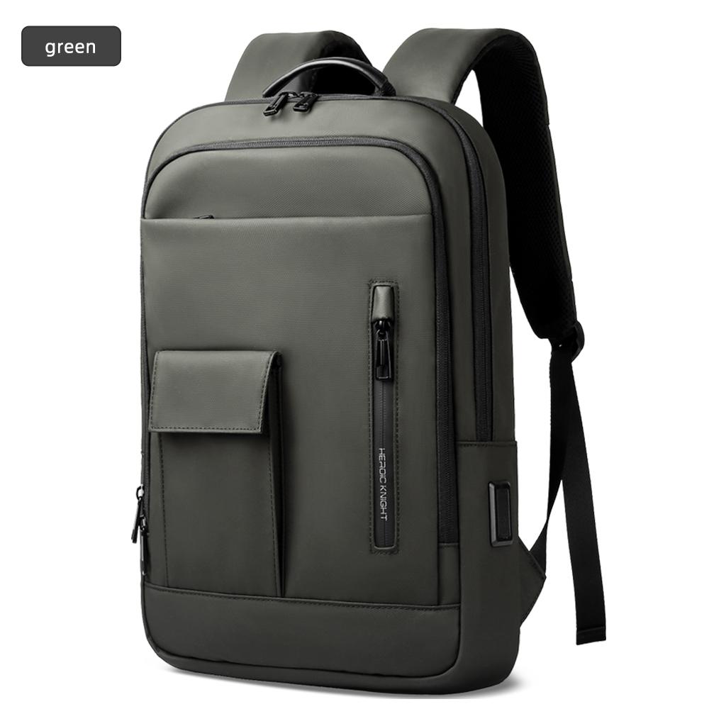 HK Slim 15.6'' Laptop Backpack Men's Business Backpacks with USB Port Lightweight Work Bag for College Daily Travel Back Pack