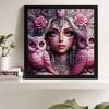 New Arrival 5D DIY Full Circle Diamond Painting "Owl and Goddess" Embroidery Cross Stitch Home Decor Gift