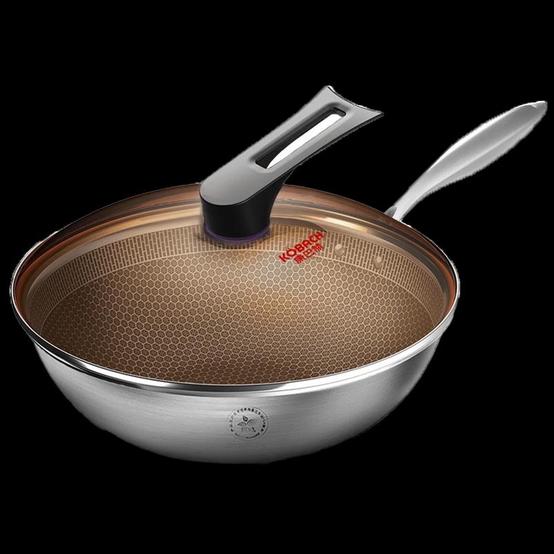 

Kangbach 32cm Stainless Steel Honeycomb Non-stick Wok
