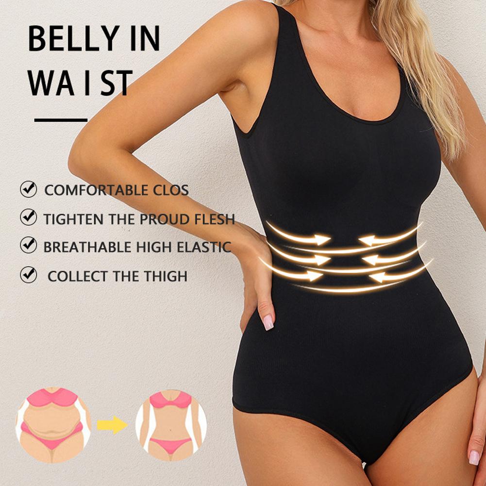 Women Seamless One-piece Bodysuit Vest Shapewear Tummy Control Hip Butt Lifter Corset Waist Trainer Sexy Thongs Female Jumpsuit Slimming Underwear