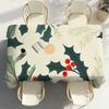 Christmas Pattern Design Table Cloth Party Decor Dining Room Home Kitchen Patios Waterproof Stain-Proof Table Cloth