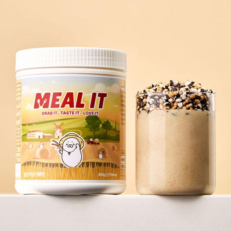 450g Mahlzeitenersatz Proteinshake (4 Geschmacksrichtungen) (Misutgaru, Erdbeere, Schwarzer Sesam, Schokolade-Banane) – Wähle 1