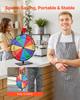 VEVOR 305 Mm Spinning Prize Wheel, 12 Slots Spinning Wheel with Stand, Tabletop Win Fortune Roulette with a Dry Erase and 2 Markers, 6 Colors