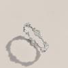 47Bag 925 Silver Camellia Flower Silver Thread Ring