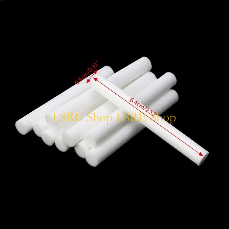 L8RE 10 PCS Mini Humidifiers Filters Refill Sticks Spare Cotton Swab Wick Sticks for Travel, Car, Baby Bedroom, Office