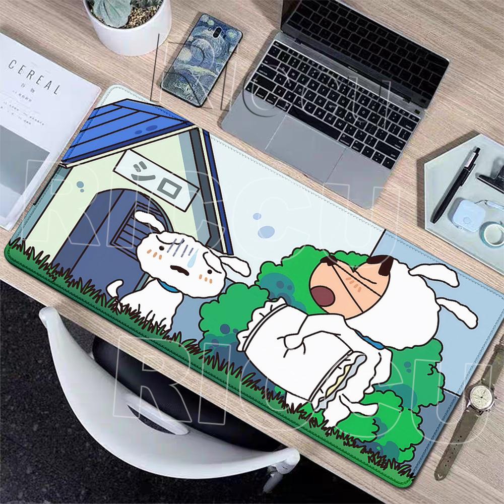 Extended Anime Cartoon Mouse Pads C-Crayon Shin-chans Desk Mats Peripherals HD Gamers Anti-slip Keyboard PC Rubber Table Carpets