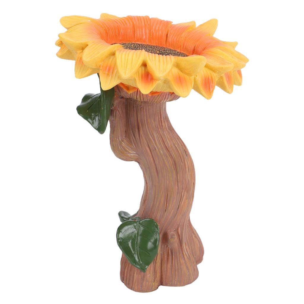 Sunflower Statue Garden Decor Resin Sunflower Sculpture Bird Feeder for Outdoor Lawn Yard Decoration