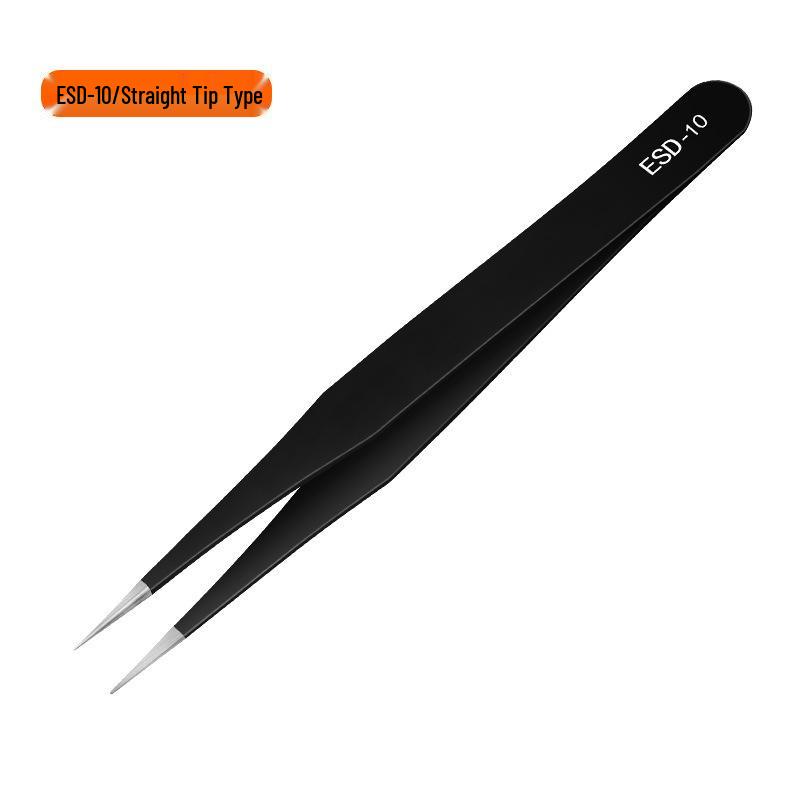 ESD Stainless Steel Eyelash & Blackhead Tweezers