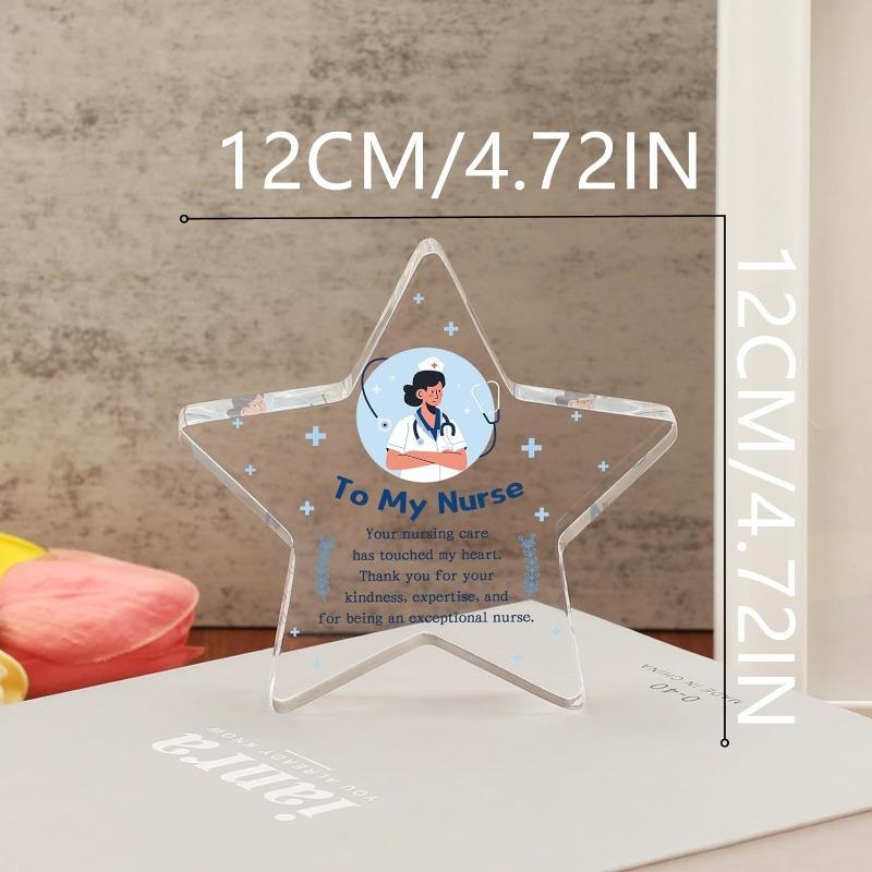 Nurse Star Acrylic Plaque - Appreciation Gift for National Nurses Day