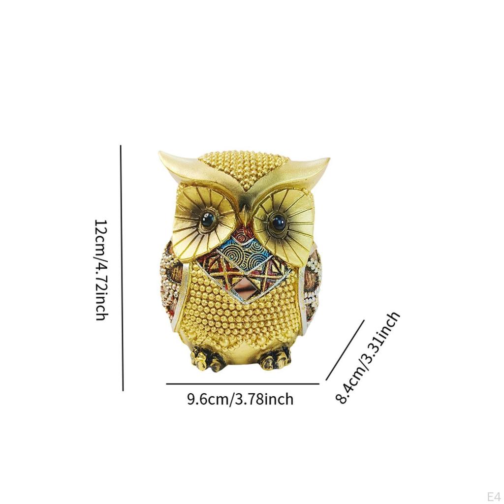 Collectible Owl Statue Miniature Figure for Desktop And Shelf Decor