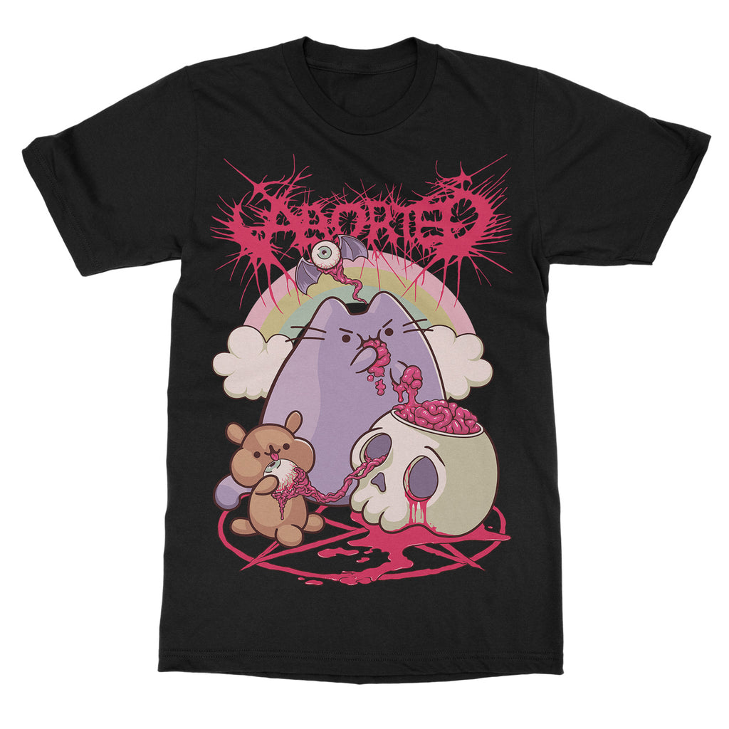 Hot Aborted Band Graphic Cotton Tshirt Unisex Summer Short Sleeve Fashion Brand Tee Luxury Casual Vintage Retro Top