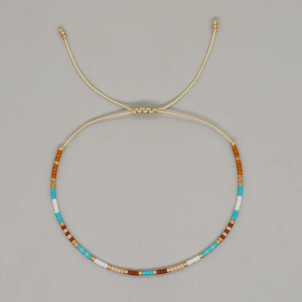 

Бисер Маленькие Браслеты Для Женщин Бохо Pulseras Mujer Дизайнерские Красочные Дружбы Регулируемые Ювелирные Аксессуары y2k