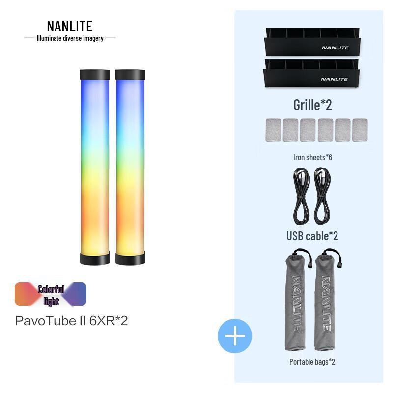 NANLITE PavoTube II 6XR RGB LED Pixel Tube Light
