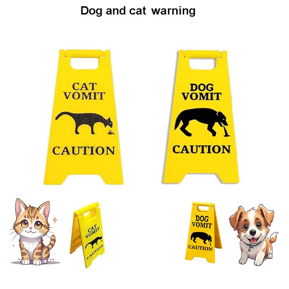 Katzen und Hunde Erbrechen Schild Warnschild Dekoration Katzen Deko Lustige Scherzgeschenke Beste Katzengeschenke Für Katzenliebhaber und Katzendekorationen
