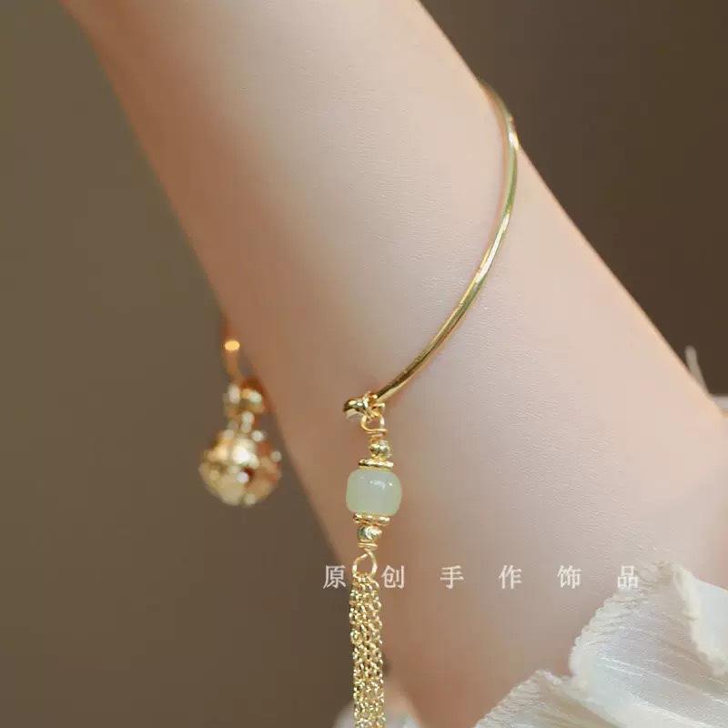 Bracelet Welfare Bamboo Lotus Bracelet Chinese Butterfly Ping An Ins Student Bracelet Simple Hand