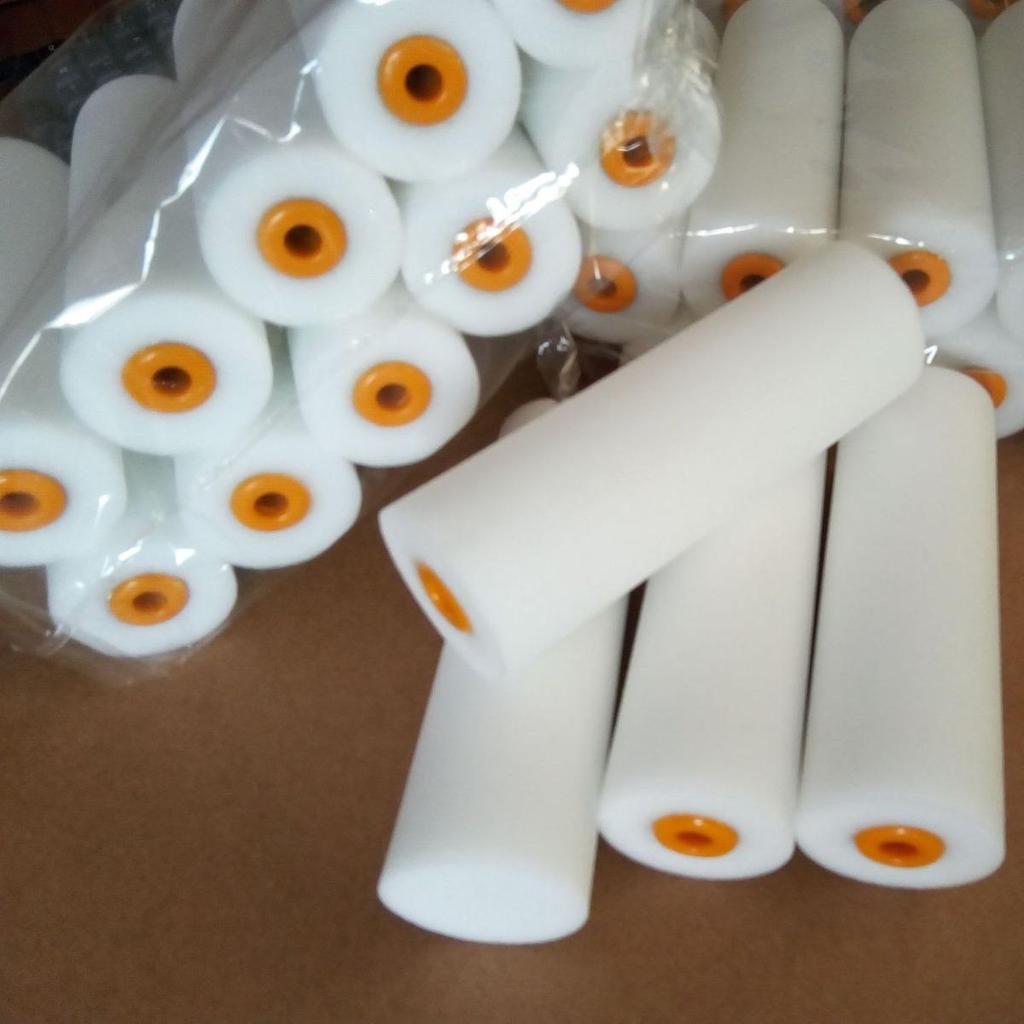 Imported Belgian 4-inch Oil-Resistant Sponge Roller Brush with High-Density Polyester Head