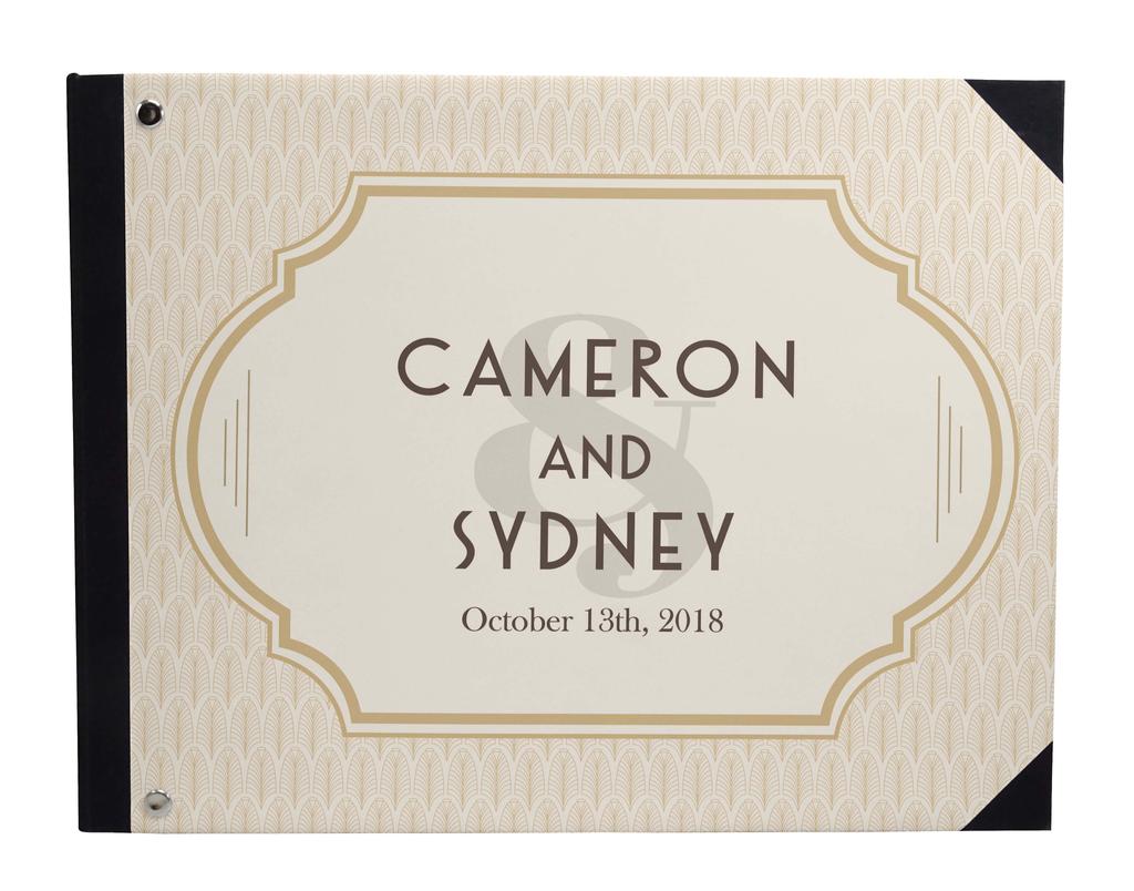 Darling Souvenir Blue Floral & Geometric Hardbound Cover Printed Anniversary Wedding Guestbook Scrap Book-7 X 9