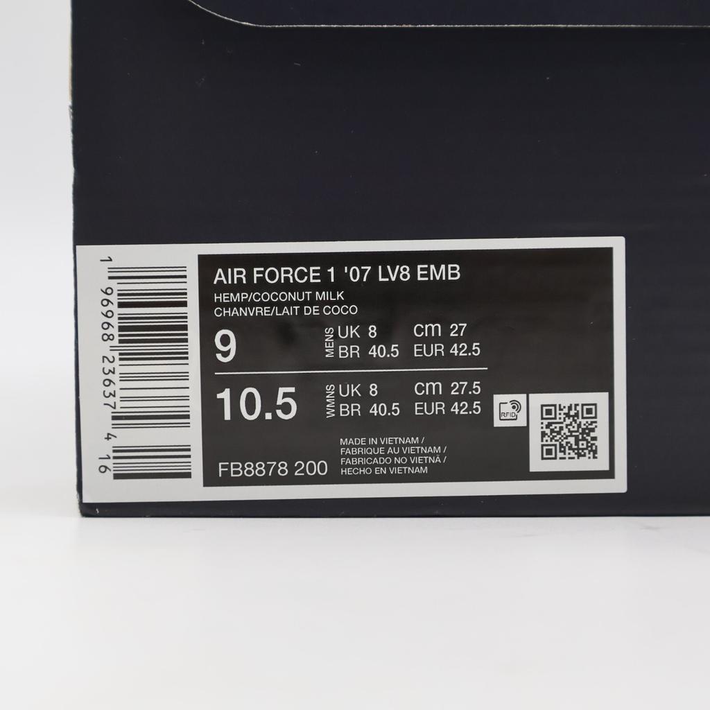 FB8878-200 Nike Air Force 1 '07 LV8 Hemp Baroque Brown Coconut Milk (Men's)