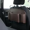 Leather Material Car Organizer Hanging Storage Bag Car Seat Organizer  Vehicle Use
