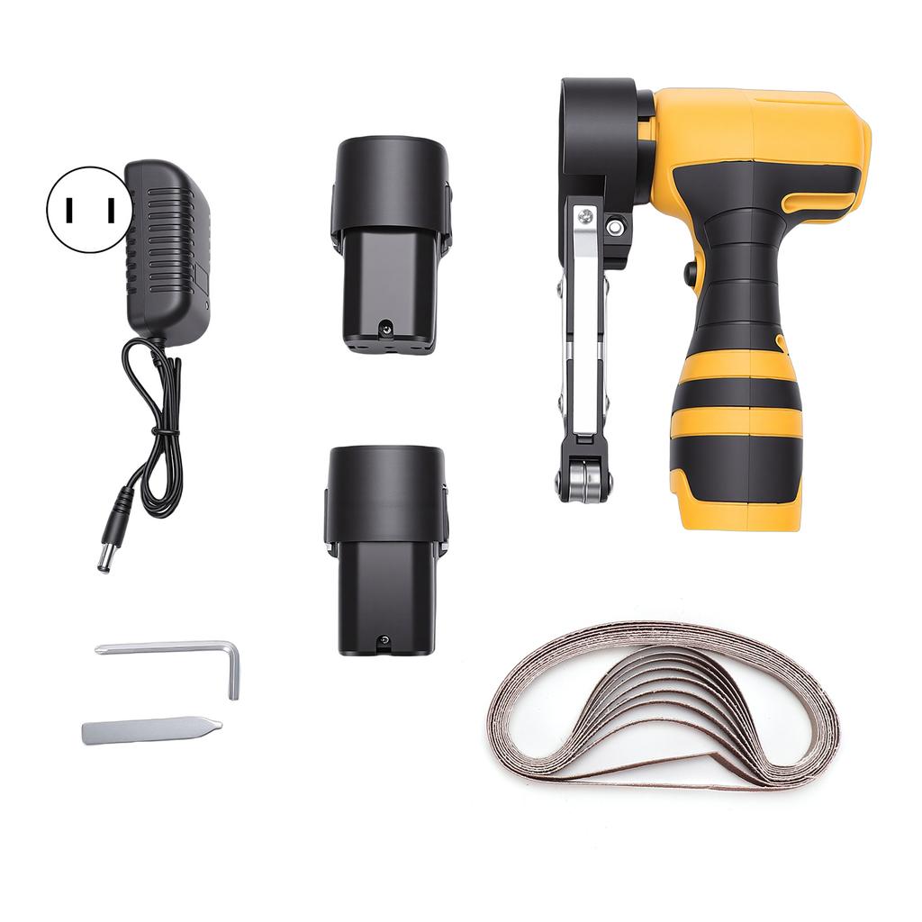 Cordless Belt Sander, 7000RPM Mini Belt Grinder with Variable Speed, 1500mAh Battery and Charger, Portable Sanding Tool