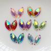 80PCS 7*15MM Crystal Diamond Shiny Diamond Horse Eye Shape Sewed Wedding Dress Shoe Bag Dress Scrapbook DIY Jewelry Accessories
